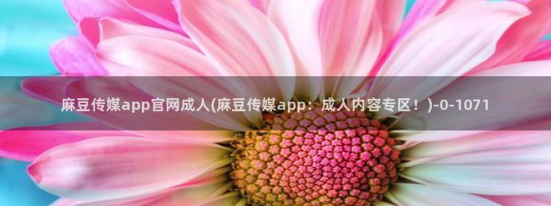 麻豆传媒直播官网福利：麻豆传媒app官网成人(麻豆传媒app：成人内容专区！)